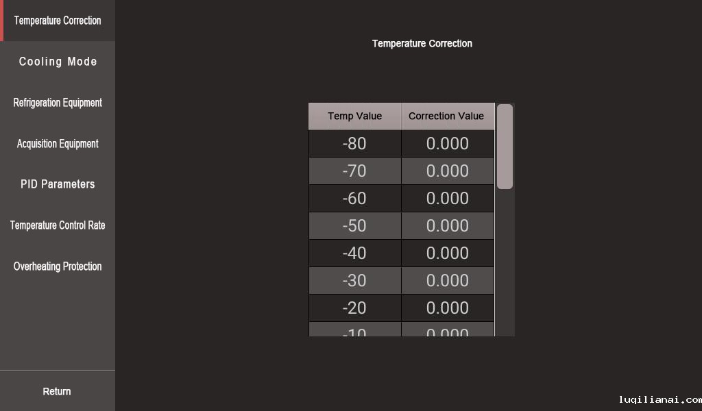 Precision Refrigeration Calibration Baths PC Operation Method