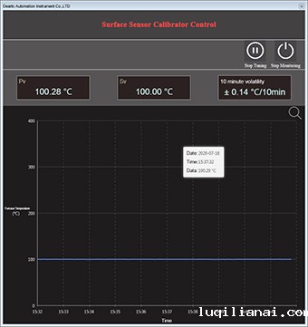 surface sensor calibrator control system